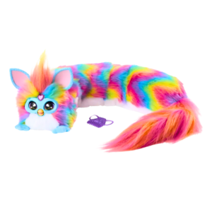 Furby DJ Rainbow Arcoíris de Hasbro, peluche electrónico interactivo multicolor