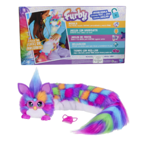 Peluche electrónico Furby DJ multicolor con luces y música